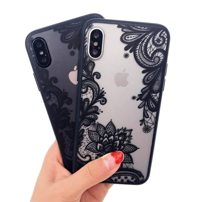 Etui Lace Case - iPhone XR - Koronkowe