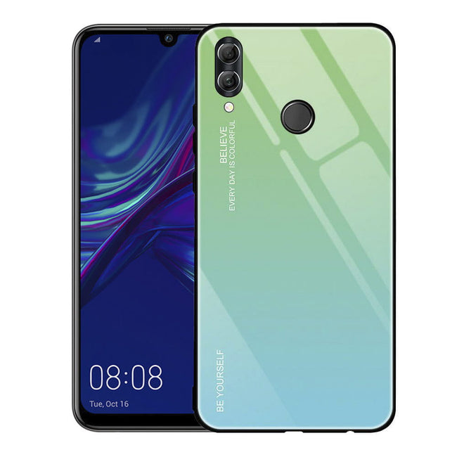 Etui Gradient Glass Case - Huawei P Smart 2019 - Blue Lagoon