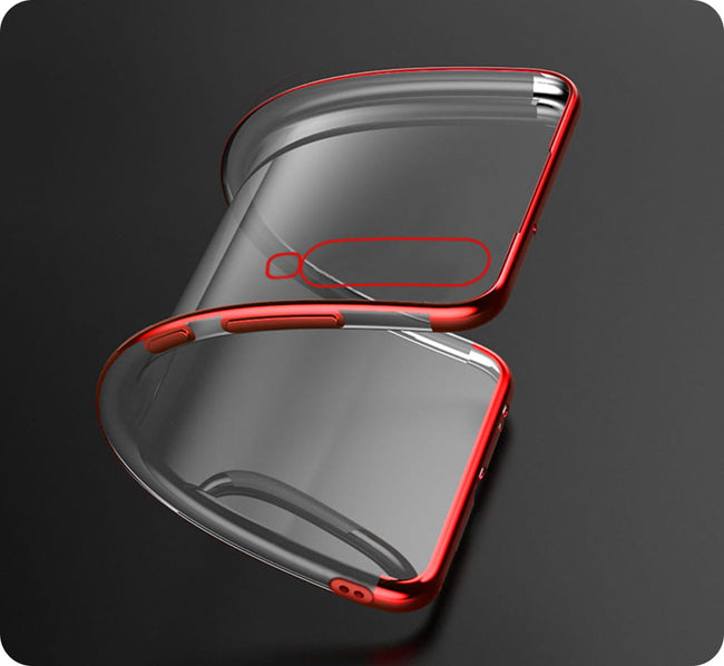 Etui Silikonowe Luxury Plated - Huawei Mate 20 - Czerwony