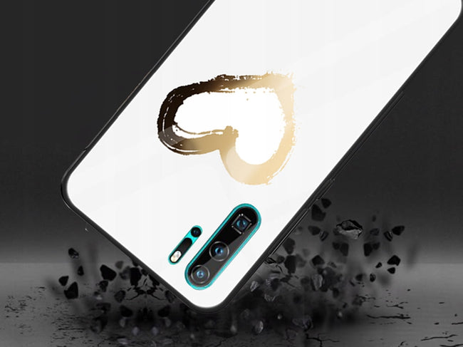 Etui Slim Glass Case - Huawei P30 Pro - Love White