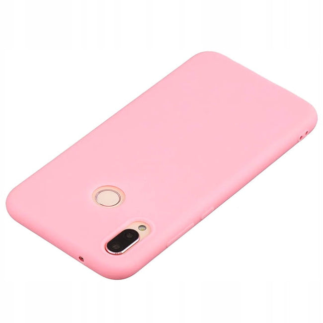 Etui Silikonowe Candy Kolor - Huawei P20 Lite - Różowy