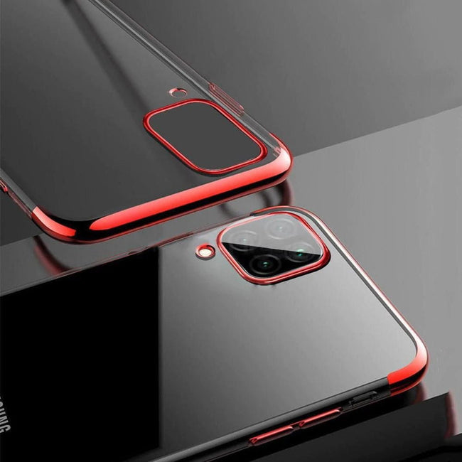 Etui Silikonowe Luxury Plated - Huawei Mate 20 Lite - Czerwony