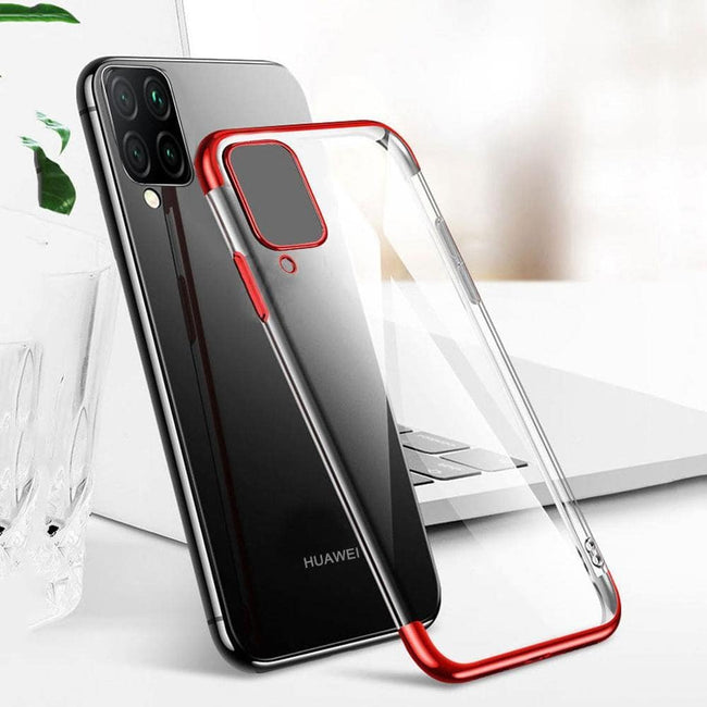 Etui Silikonowe Luxury Plated - Huawei P40 Lite - Czerwony