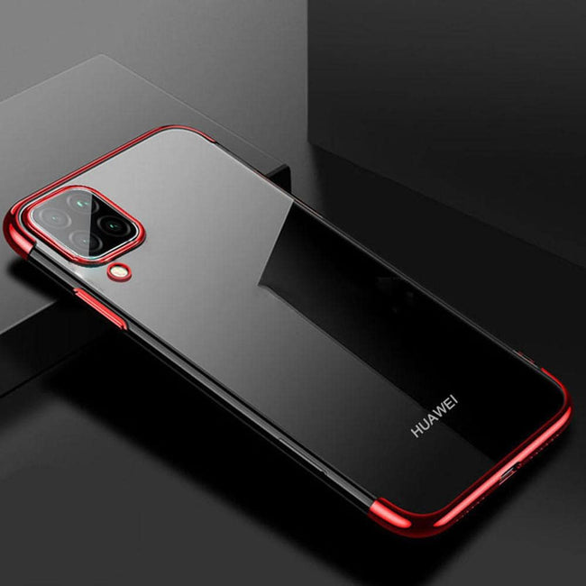 Etui Silikonowe Luxury Plated - Huawei P40 Lite - Czerwony