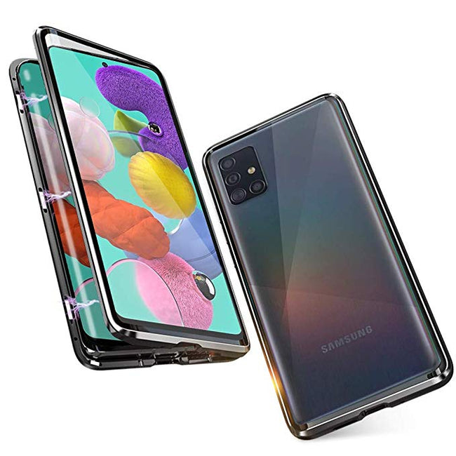 Etui Magnetyczne Dual Magneto - Samsung Galaxy A71 4G - Czarny