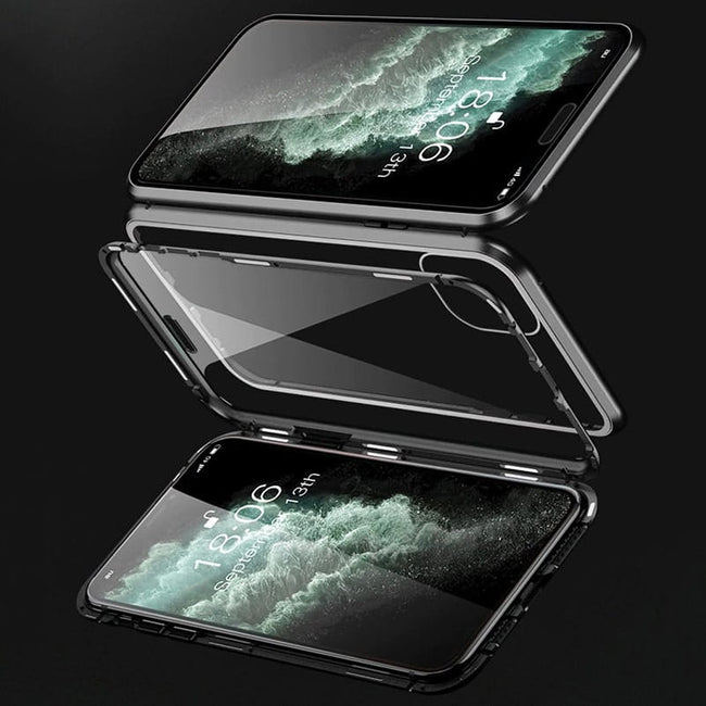 Etui Magnetyczne Dual Magneto - iPhone 12 Pro - Czarny