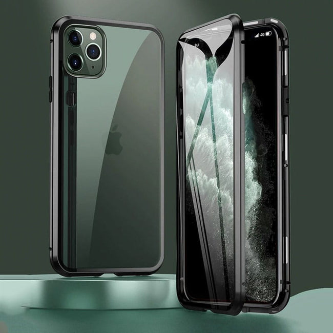 Etui Magnetyczne Dual Magneto - iPhone 12 Pro - Czarny