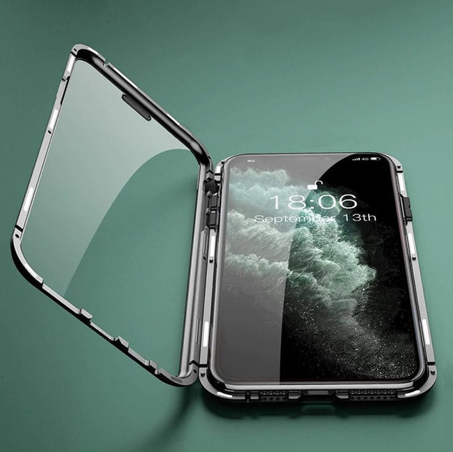 Etui Magnetyczne Dual Magneto - iPhone 12 Pro - Czarny