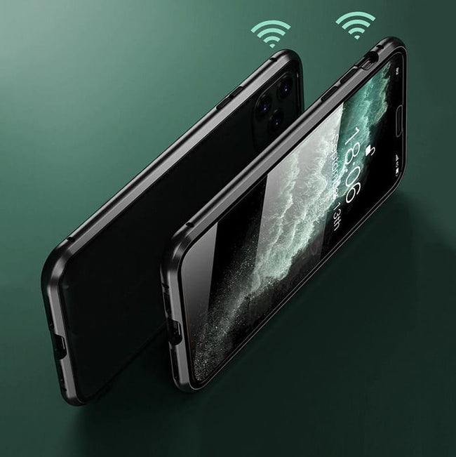 Etui Magnetyczne Dual Magneto - iPhone 12 Pro - Czarny