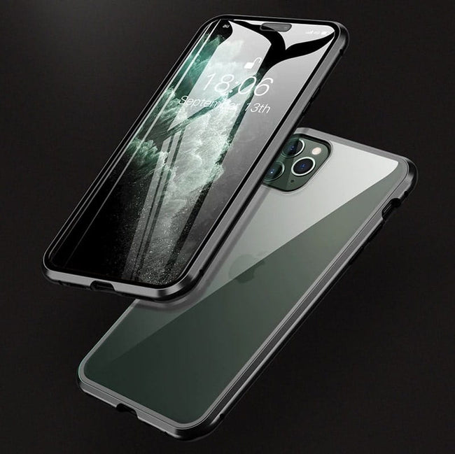 Etui Magnetyczne Dual Magneto - iPhone 12 Pro - Czarny