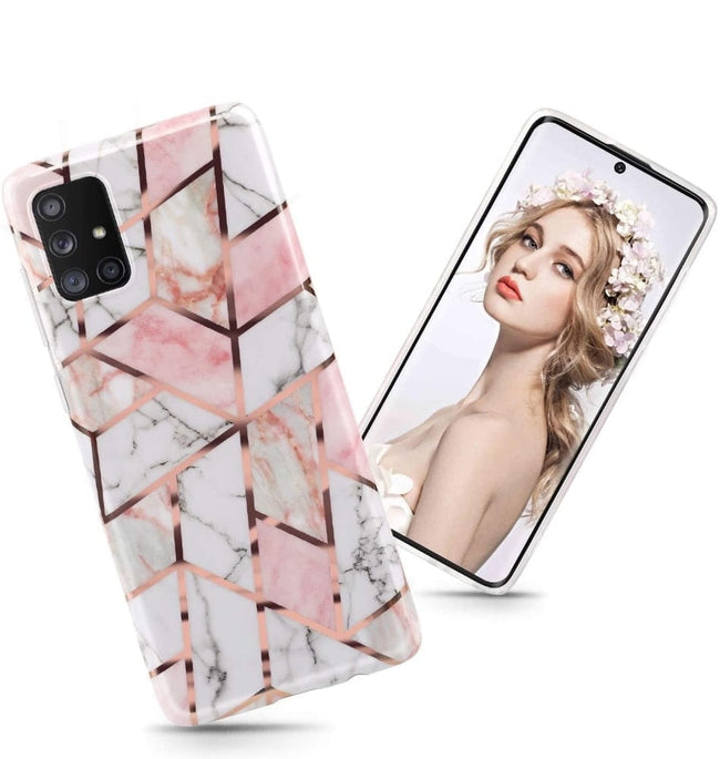 Etui Marble Gold Case - Samsung Galaxy A71 4G - Klasyczny