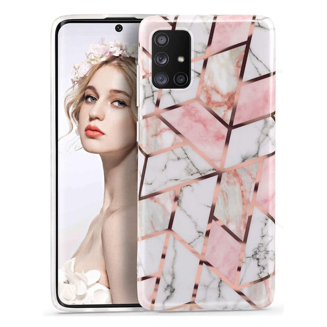 Etui Marble Gold Case - Samsung Galaxy A71 4G - Klasyczny