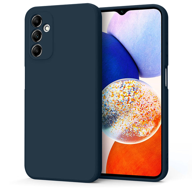 Etui Liquid Silicon Do Samsung Galaxy A14 - Kolor Niebieski