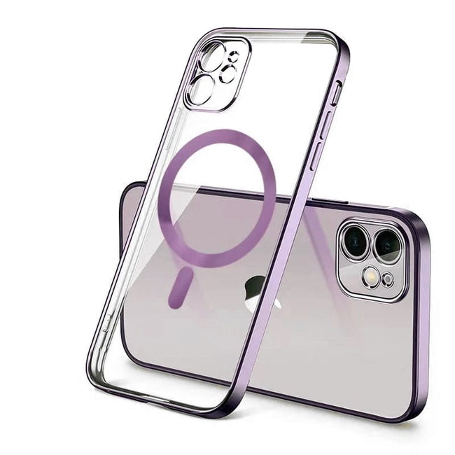 Etui Silikonowe do MagSafe - iPhone 12 Pro - Fioletowy