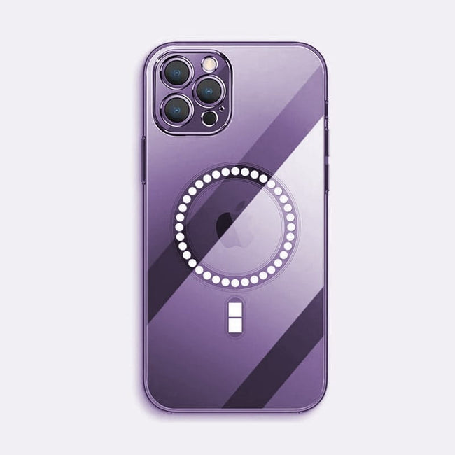 Etui Silikonowe do MagSafe - iPhone 12 Pro - Fioletowy