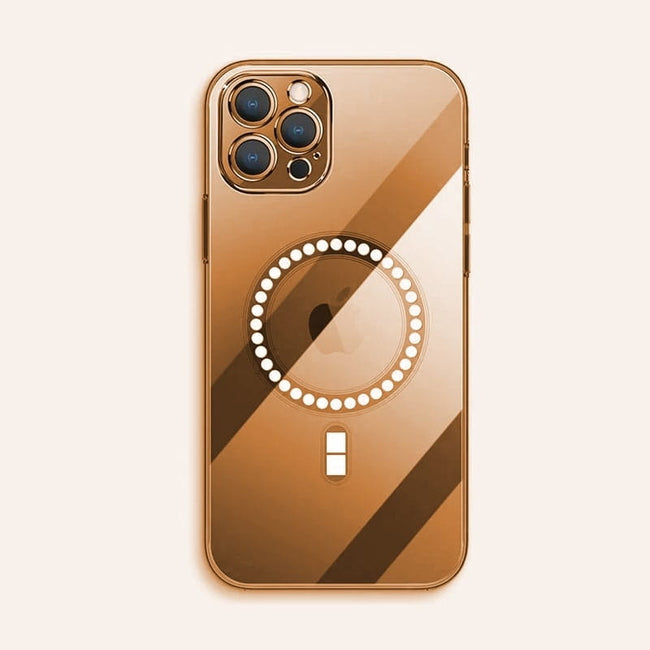 Etui Silikonowe do MagSafe - iPhone 13 Pro - Złoty