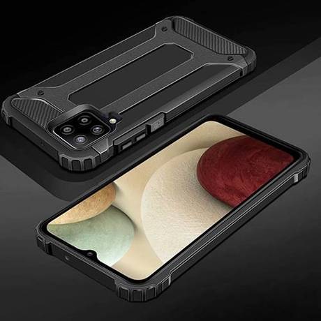 Etui Reinforced Protection Armor - Samsung Galaxy A12 / M12 - Czarny