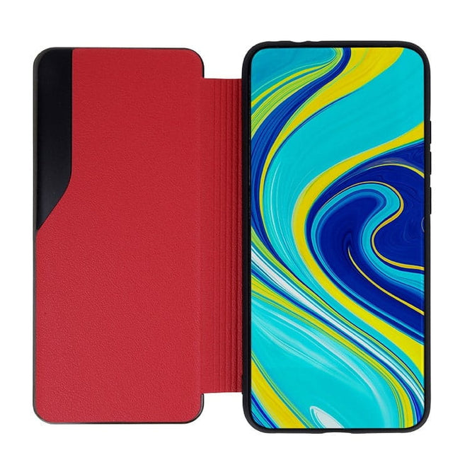 Etui z Klapką Smart View - Samsung Galaxy A72 4G / A72 5G - Czerwony
