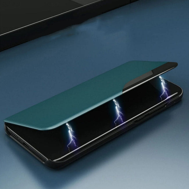 Etui z Klapką Smart View - Samsung Galaxy A72 4G / A72 5G - Czerwony