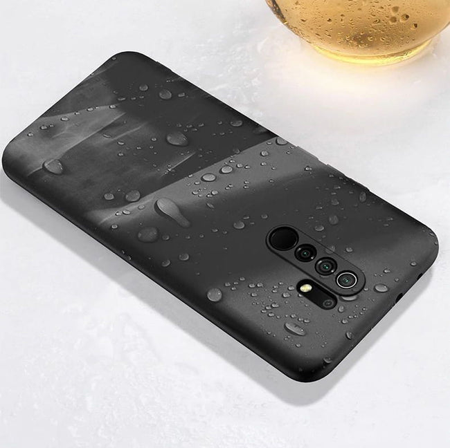 Etui Silikonowe - Liquid Silicone - Xiaomi Redmi 9 - Czarny