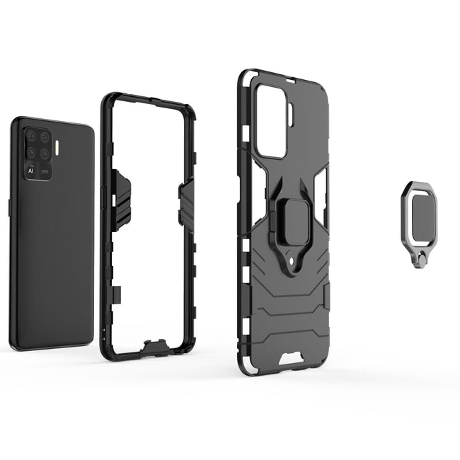 Etui Pancerne 3w1 Holder Ring Case - Oppo Reno 5 Lite