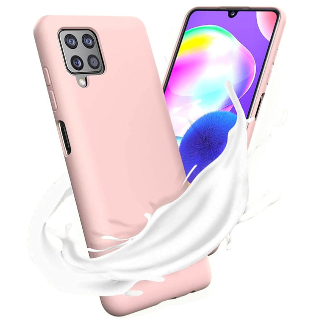 Etui Silikonowe - Liquid Silicone - Samsung Galaxy A12 / M12 - Różowy