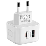 Szybka Ładowarka Sieciowa Kostka QC 3.0 PD 20W USB C Do Telefonu