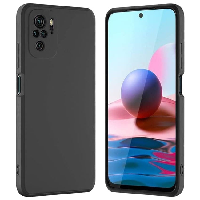 Etui Silikonowe - Liquid Silicone - Xiaomi Redmi Note 10 / 10S - Czarny