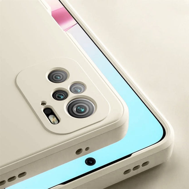 Etui Silikonowe - Liquid Silicone - Xiaomi Redmi Note 10 / 10S - Kremowy