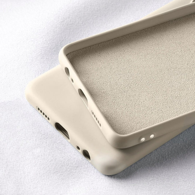 Etui Silikonowe - Liquid Silicone - Xiaomi Redmi Note 10 / 10S - Kremowy