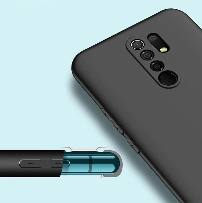Etui Silikonowe - Liquid Silicone - Xiaomi Redmi Note 8 Pro - Czarny