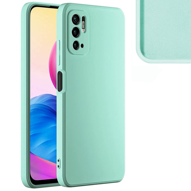Etui Silikonowe - Liquid Silicone - Xiaomi Redmi Note 10 5G - Miętowy