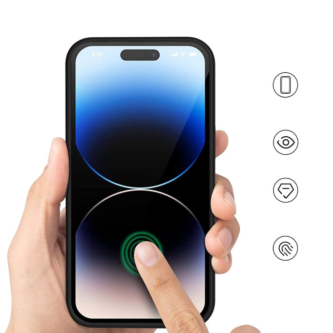 Etui Silikonowe - Liquid Silicone - iPhone 14 Pro Max - Czarny