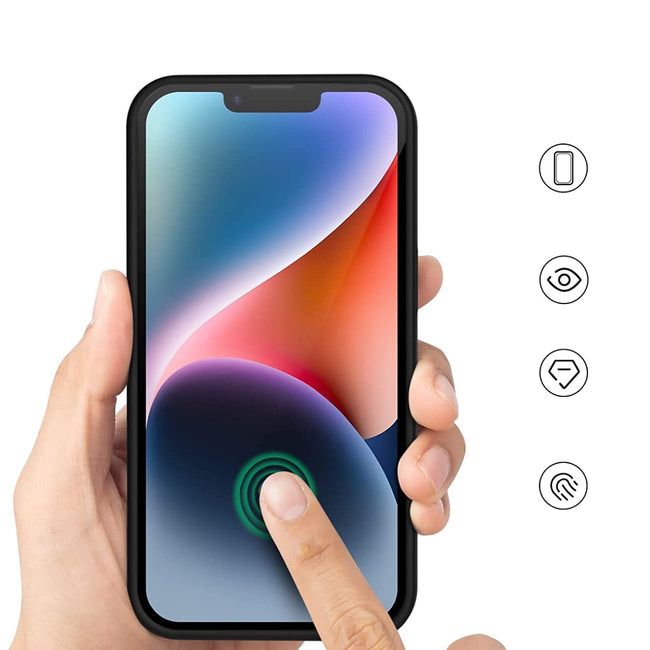 Etui Silikonowe - Liquid Silicone - iPhone 14 Plus - Czarny