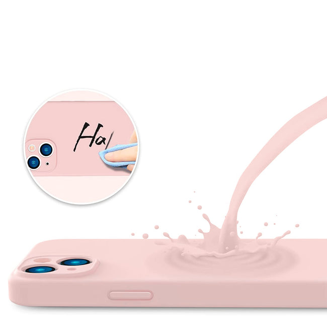 Etui Silikonowe - Liquid Silicone - iPhone 14 Plus - Różowy