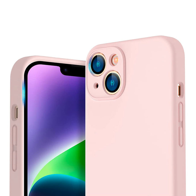 Etui Silikonowe - Liquid Silicone - iPhone 14 Plus - Różowy
