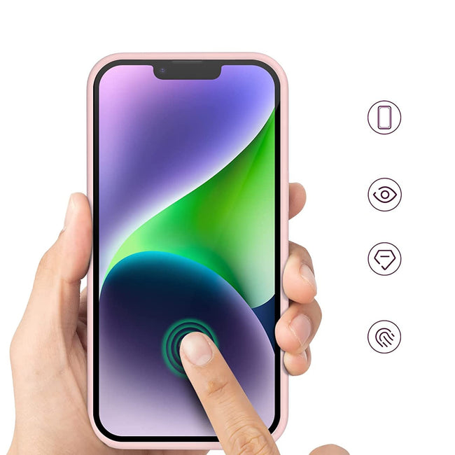 Etui Silikonowe - Liquid Silicone - iPhone 14 Plus - Różowy