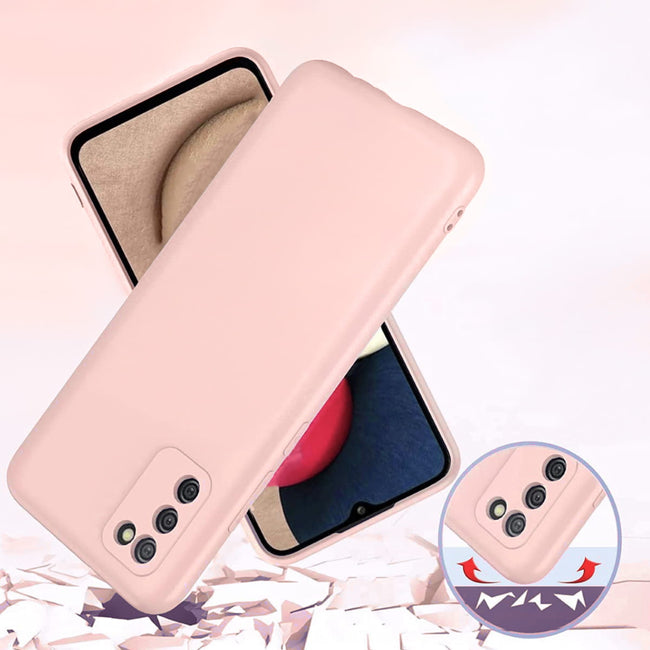 Etui Silikonowe - Liquid Silicone - Samsung Galaxy A41 - Różowy