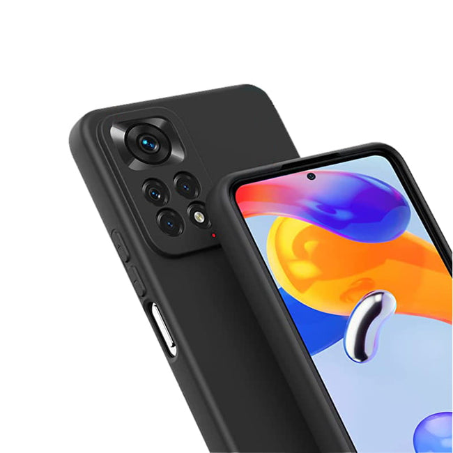 Etui Silikonowe - Liquid Silicone - Xiaomi Redmi Note 11 Pro - Czarny