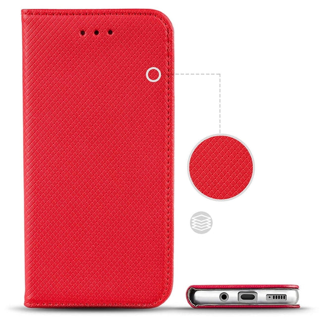 Etui Flip Cover - Magnetyczne Etui Książkowe - Samsung Galaxy S22 - Czerwony