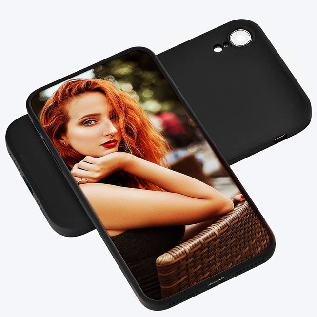 Etui Silikonowe - Liquid Silicone - iPhone XR - Czarny