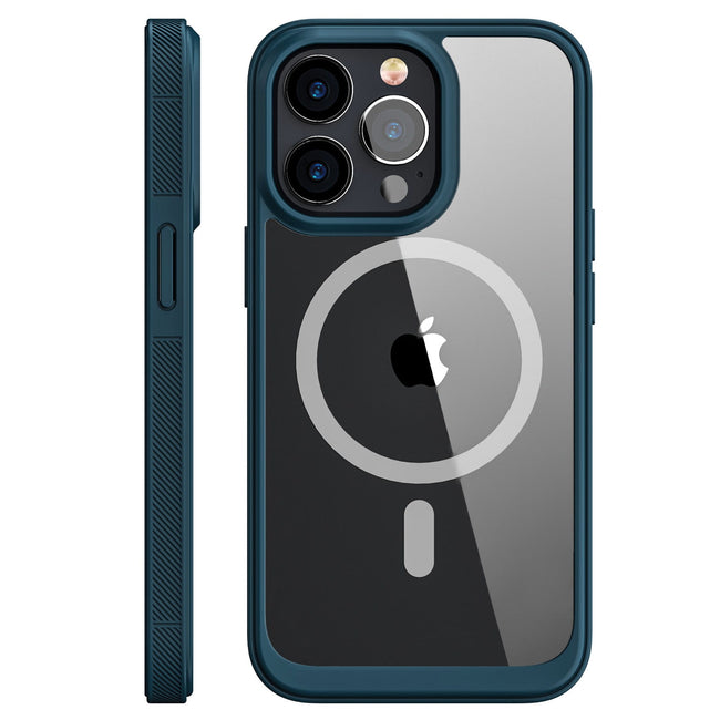 Etui Kolor Clear Grip do MagSafe - iPhone 14 Pro Max - Niebieski