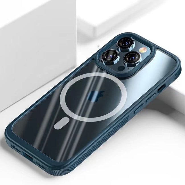 Etui Kolor Clear Grip do MagSafe - iPhone 14 Pro Max - Niebieski