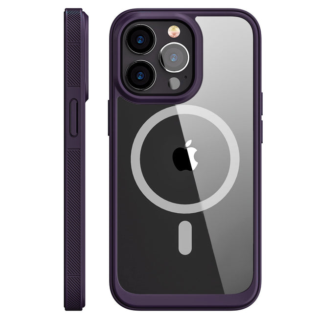 Etui Kolor Clear Grip do MagSafe - iPhone 14 Pro Max - Fioletowy