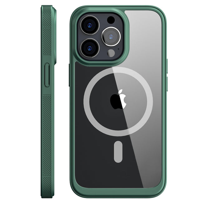 Etui Kolor Clear Grip do MagSafe - iPhone 14 Pro Max - Zielony