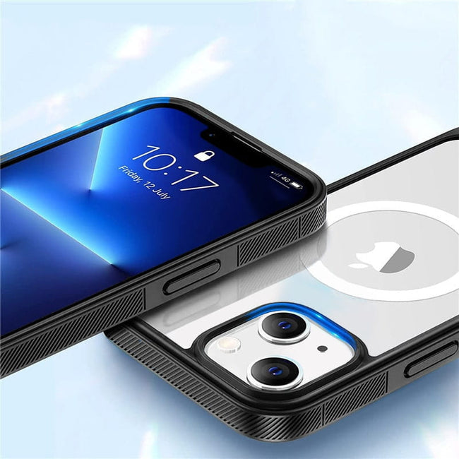 Etui Kolor Clear Grip do MagSafe - iPhone 14 Plus - Czarny