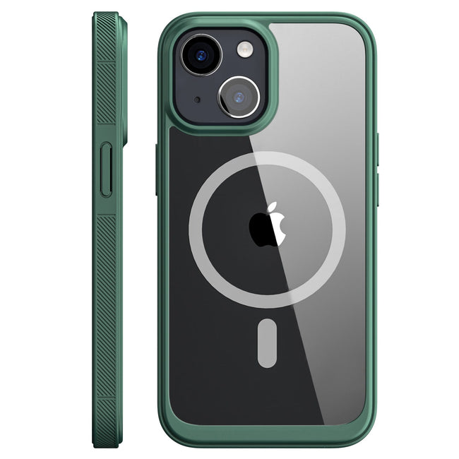 Etui Kolor Clear Grip do MagSafe - iPhone 14 - Zielony