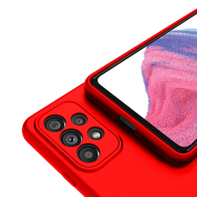 Etui Silikonowe - Liquid Silicone - Samsung Galaxy A53 4G / A53 5G - Czerwony