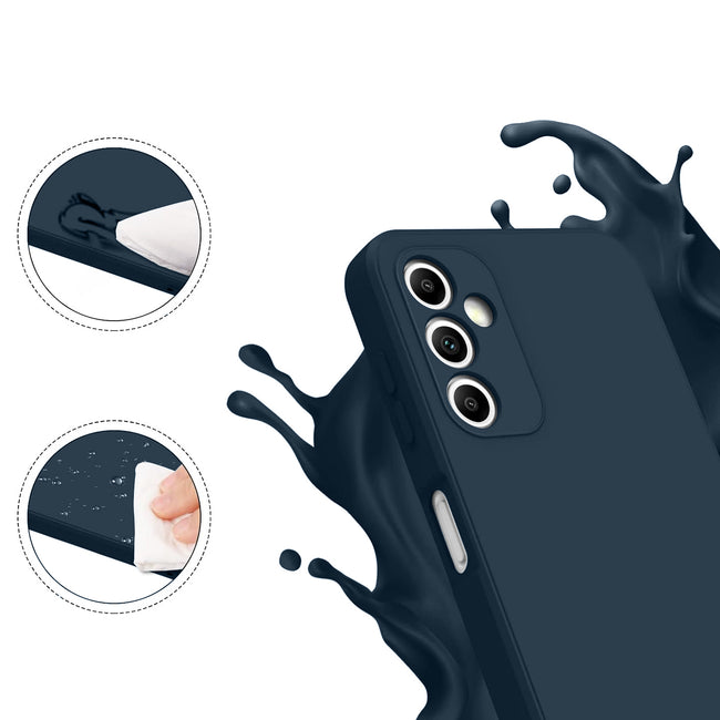 Etui Liquid Silicon Do Samsung Galaxy A14 - Kolor Niebieski
