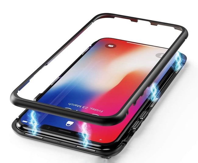 Etui Magnetyczne Aluminiowe - Apple iPhone XS Max Srebrny